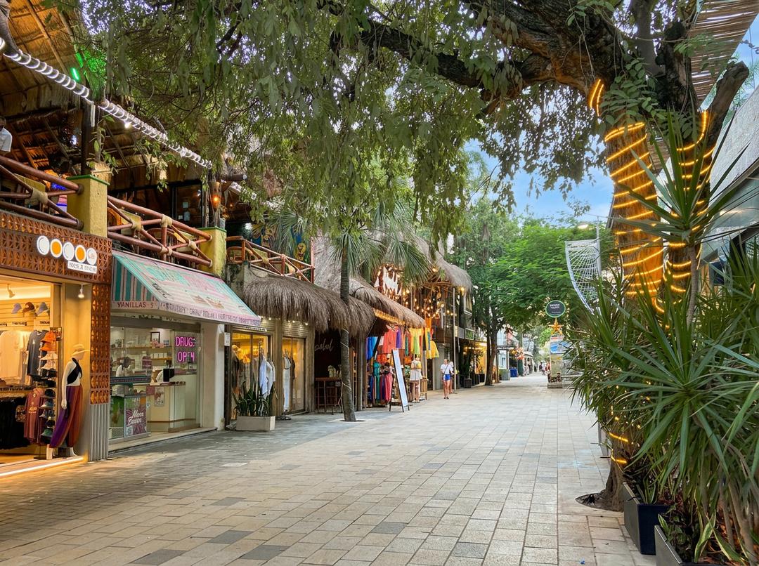 Vista arqueológica de Xaman-Há en Playa del Carmen